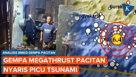 Gempa Megathrust M 6,2 Guncang Pacitan Yang Nyaris Picu Tsunami, Ini Analisis BMKG!