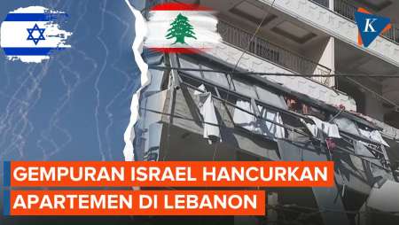 Penampakan Gedung Apartemen di Beirut Hancur Usai Digempur Israel