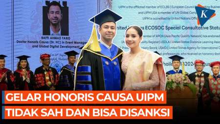 Buntut Pemberian Gelar Honoris Causa UIPM: Dinilai Tidak Sah, Bisa Kena Sanksi Pidana