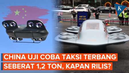 China Uji Coba Mobil Terbang Seberat 1,2 Ton, Wujud Taksi Online Masa Depan