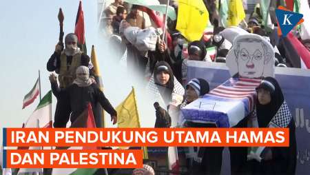 Bawa RPG dan Naik Mobil Lapis Baja, Paramiliter di Iran Turun ke Jalan Siap Dukung Palestina