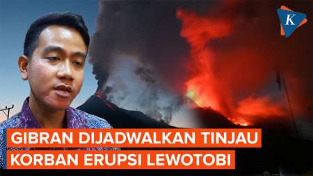 Gibran Segera Tinjau Korban Erupsi Gunung Lewotobi Laki-laki