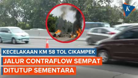 Kecelakaan Beruntun di Tol Cikampek, Contraflow Sempat Ditutup Sementara, Kini Dibuka Lagi