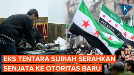 Rezim Assad Tumbang, Mantan Tentara Suriah Serahkan Senjata ke Otoritas Baru