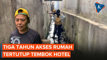 Nasib Malang Ngadenin, Akses Rumahnya Ditutup Tembok Hotel Setinggi 15 Meter