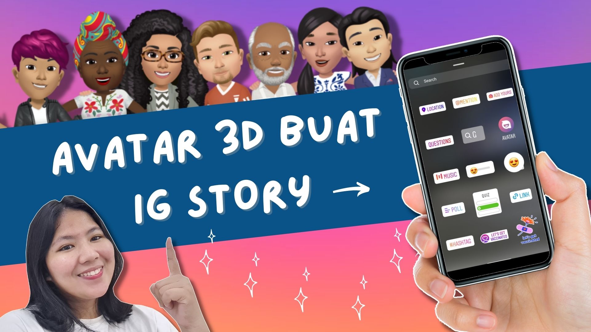 Cara Bikin Avatar 3D di Instagram Stories