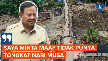 Prabowo: Saya Minta Maaf Enggak Punya Tongkat Nabi Musa Tuntaskan Bencana Di Aceh