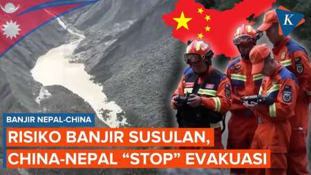 China dan Nepal Hentikan Pencarian Korban karena Banjir Susulan