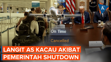 Kekacauan di Langit AS, Ribuan Penerbangan Tertunda akibat Pemerintah Tutup