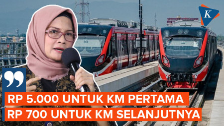 Tarif LRT Jabodebek Ditetapkan Mulai Rp 5.000