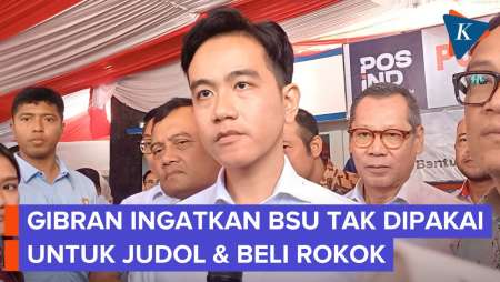 Gibran: BSU Jangan untuk Judol dan Beli Rokok, Saya Tak Mau Bantuan Dicabut