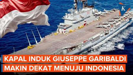 Update Posisi Kapal Induk Giuseppe Garibaldi, Makin Dekat Menuju Indonesia