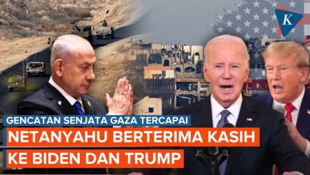 Gencatan Gaza Tercapai, Netanyahu Berterima Kasih kepada Biden dan Trump