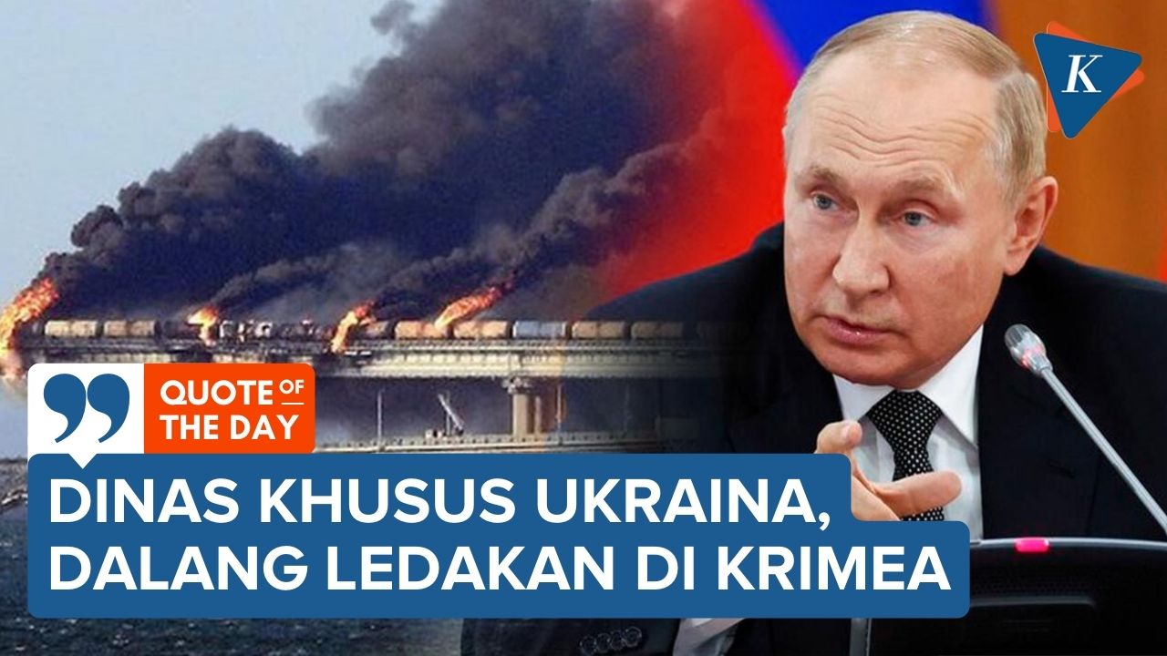 Putin Tuding Dinas Khusus Ukraina Hancurkan Jembatan Krimea