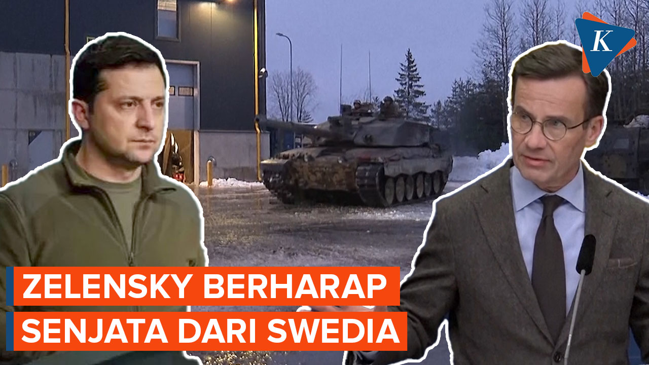 Zelensky Menanti Bantuan Senjata dari Swedia