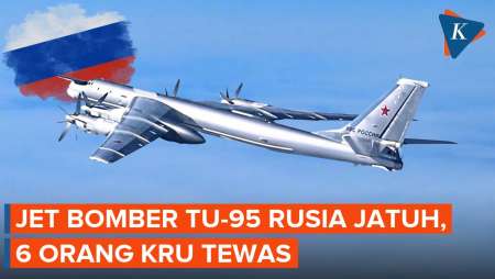Pesawat Pengebom TU-95 Rusia Jatuh, 6 Orang Kru Tewas