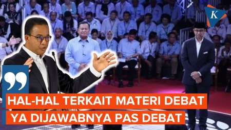 Cuek dengan Umpatan Prabowo, Anies Ogah Materi Debat Dibawa ke Luar Arena