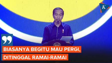 Jokowi: Biasanya Begitu Mau Pergi, Ditinggal Ramai-ramai