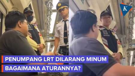 Penumpang LRT Dilarang Minum di Gerbong, Bagaimana Aturannya?