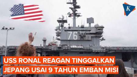 Kapal Induk Nuklir USS Ronal Reagan Tinggalkan Jepang Usai 9 Tahun Emban Misi
