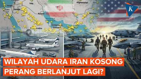 Wilayah Udara Iran Tiba-tiba Kosong, AS Mau "Sulut" Perang Lagi?