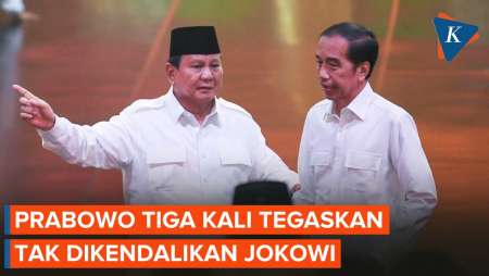 Tiga Kali Prabowo Tegaskan Tak Dikendalikan Jokowi