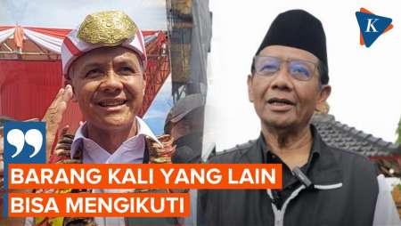 Mahfud Bakal Mundur dari Kemenko Polhukam, Ganjar: Contoh yang Baik, Bisa Diikuti