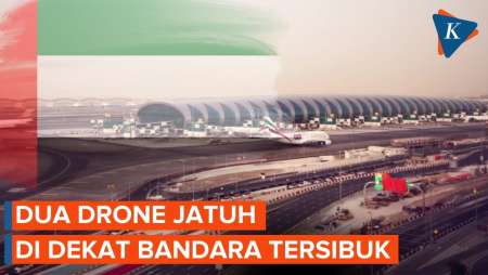 Drone Jatuh Di Dekat Bandara Tersibuk, Empat Orang Terluka