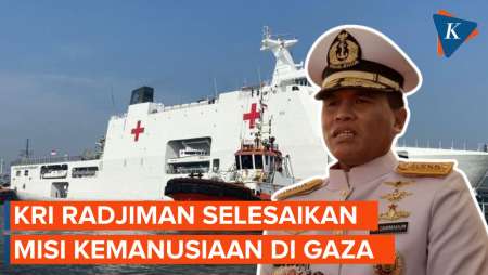 KRI Radjiman Sudah Sampai di Selat Malaka Usai Angkut Bantuan untuk Gaza