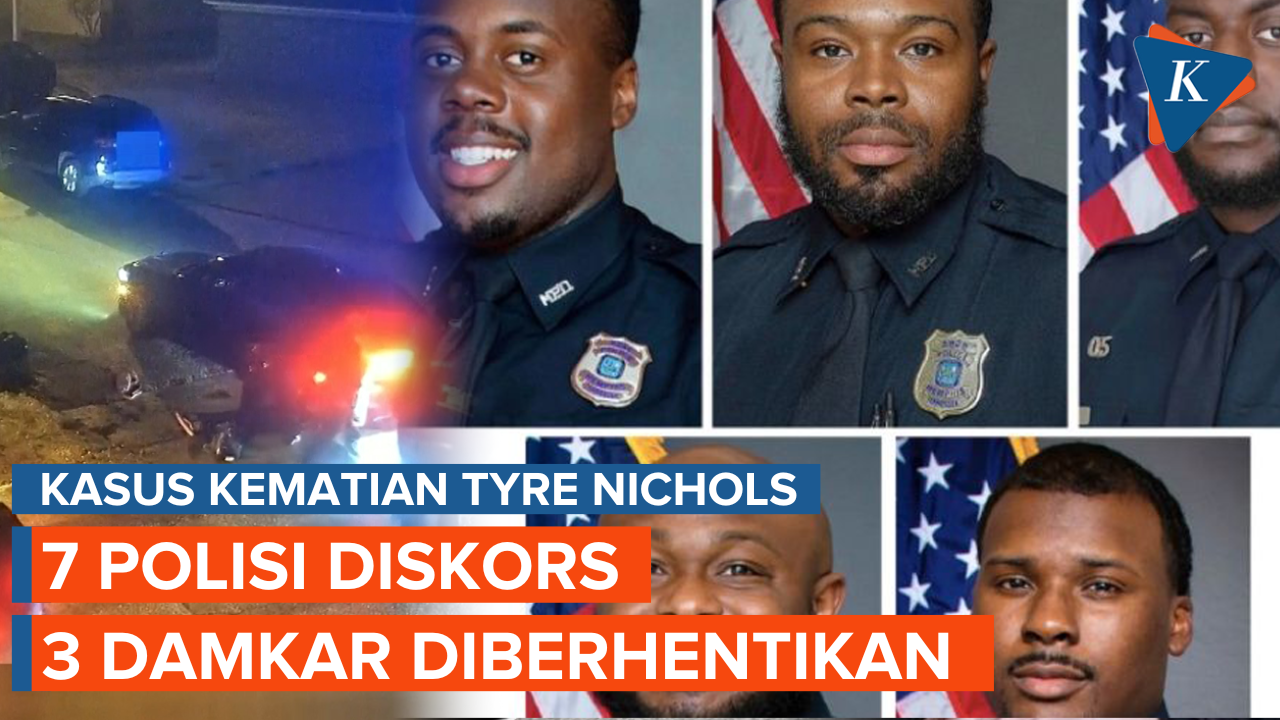 7 Polisi Diskors dan 3 Damkar Diberhentikan Terkait Kasus Tyre Nichols