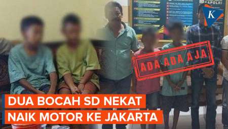 Dua Bocah SD Asal Madura Nekat ke Jakarta Pakai Motor