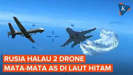 Laut Hitam Memanas, Jet Rusia Cegat Drone Mata-mata AS