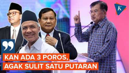 Jusuf Kalla Sebut Pilpres 2024 Sulit Berjalan Satu Putaran