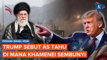 Trump Sebut AS Tahu di Mana Pemimpin Tertinggi Iran Ali Khamenei Bersembunyi
