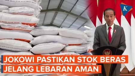 Jelang Lebaran, Jokowi: Stok Beras Nggak Masalah