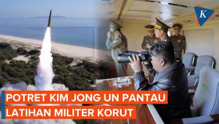 Potret Kim Jong Un Pantau Peluncuran Rudal Terbaru Korut