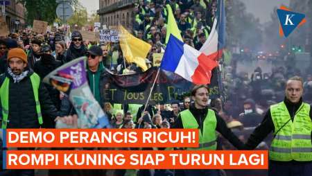 Demo Perancis Ricuh Lagi! Rompi Kuning Akan Kembali Turun ke Jalan