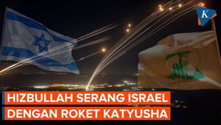 Langit Israel Diberondong Puluhan Roket Katyusha Hizbullah