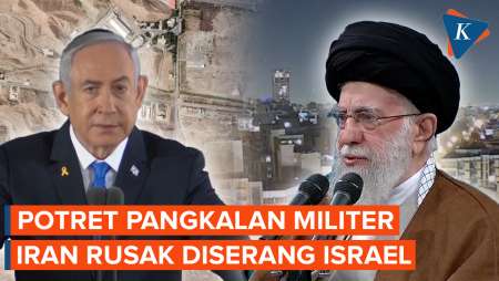 Penampakan Pangkalan Militer Rahasia Iran Rusak Akibat Serangan Udara Israel