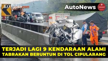 9 Kendaraan Alami Tabrakan Beruntun Di KM 111 Tol Cipularang