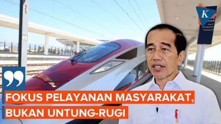 Jokowi Ogah Targetkan Untung Rugi pada Kereta Cepat Whoosh