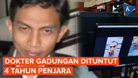 Dokter Gadungan Susanto Dituntut 4 Tahun Penjara, Tak Ada Hal yang Meringankan