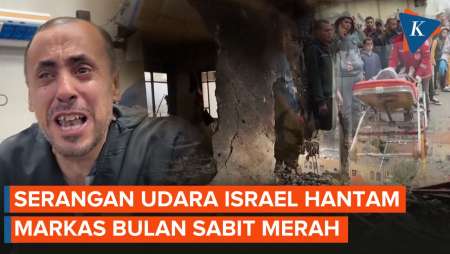 Serangan Udara Israel Hantam Gedung Bulan Sabit Merah di Gaza, 4 Orang Tewas