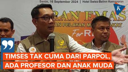 RK Bocorkan Timsesnya, Ada Profesor dan Anak Muda, Tak Semua Kader Parpol