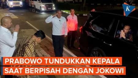 Jokowi ke Rumah Prabowo, Presiden Tundukkan Kepala Saat Berpisah