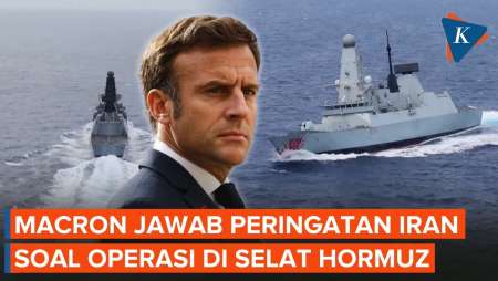 Macron Tegaskan Perancis Tak Kirim Pasukan Untuk Buka Selat Hormuz