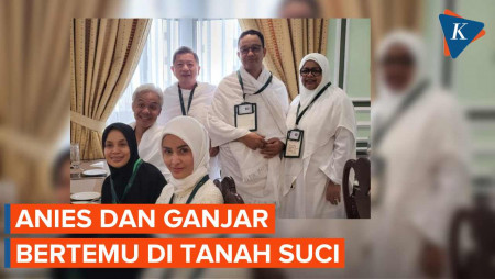 Ganjar Pranowo dan Anies Baswedan Bertemu di Sela Ibadah Haji
