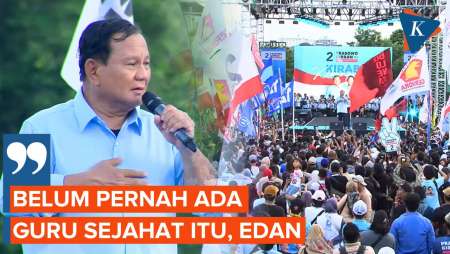 Sedih Dikasih Nilai 11 dari 100, Prabowo: Belum Pernah Ada Guru Sejahat Itu, Edan