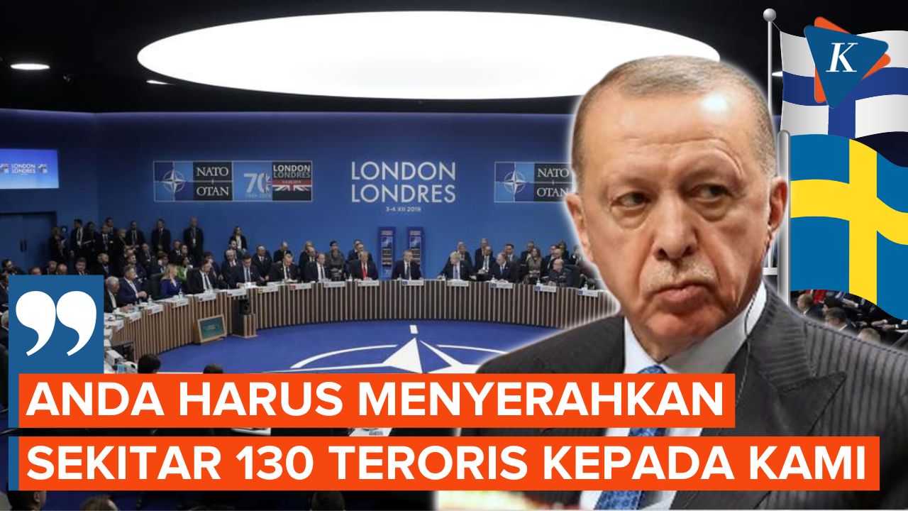 Erdogan Tegaskan Bila Ingin Gabung NATO, Swedia dan Finlandia Harus Deportasi 130 'Teroris'