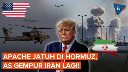 AS Gempur Iran Lagi! Balas Dendam Usai Heli Apache Jatuh di Hormuz